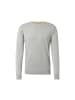 Tom Tailor Feinstrick Basic Pullover Rundhals Sweater in Hellgrau