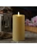 MARELIDA LED Kerze für Innen/Außen Outdoorkerze H: 17,5cm in creme
