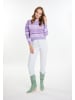 IZIA Damen Pullover in Flieder Mehrfarbig