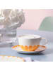 Villeroy & Boch 6er Set Cappuccinountertassen Fleur Couleur ø 17,5 cm in Soleil