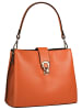 Cluty Umhängetasche echt Leder in orange