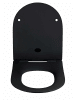 Wenko Sedilo WC-Sitz aus Duroplast in Schwarz, (B) 36,2 x (L) 45,2 cm