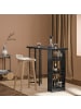 SoBuy Bartisch in Schwarz - (B)120 x (H)105 x (T)50cm