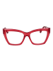 Ana Hickmann Damen Optische Fassungen Katzenauge Rot