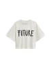 Marc O'Polo Print-T-Shirt loose in White Cotton