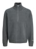 Jack & Jones Pullover JORNORREBRO KNIT HALF ZIP in Grau