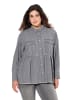 Ulla Popken Bluse in light grey denim
