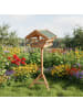 relaxdays Vogelfutterhaus in Orange - (B)37 x (H)103 x (T)28 cm