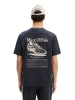 Marc O'Polo MOP Club '67  Football T-Shirt, Heavy Jersey, Oversize in Dark Navy