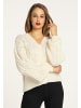 faina Strickjacke in Wollweiss