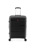 Gladiator 0800 4 Rollen Trolley 65 cm mit Dehnfalte black