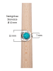 mantraroma 925er Silber - Ringe verstellbar mit Türkis