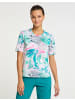 Joy Sportswear T-Shirt CLARA in tropical green print