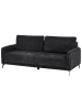 Beliani 3-Sitzer Sofa HEMING in Schwarz - (W) 200 x (H) 88 x (L) 90 cm