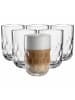 LEONARDO 6er Set Latte Macchiato Gläser (1) Gocce 390 ml in transparent