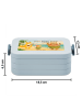 Mr. & Mrs. Panda Lunchbox Waldtiere Aloha Design mit Spruch in Blau Pastell