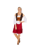 tectake Wundervolles, langes Kleid im Mittelalter-Stil, rot/weiß