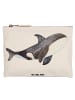 Mr. & Mrs. Panda Schminktasche Orca ohne Spruch in Weiß