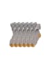 MUNADUNA 6er-Pack 3D-Relief Labyrinth-Fashionsocken in Grau