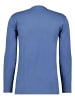 Ragman Langarm-T-Shirt in blau