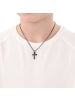 s.Oliver Kette mit Anhänger Edelstahl, IP Grau in Silber