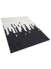 Beliani Kurzflor BOLU in Weiß/Schwarz - (W) 160 x (H) 0.6 x (L) 230 cm