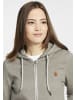 Oxmo Kapuzensweatjacke in grau