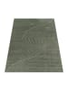 KADIMA DESIGN Teppich Kurzflor Struktur Wohnzimmer in Grün