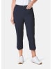 GOLDNER Kurzgröße:  Schlupfhose Martha, bi-elastisch, 3/4 in marine