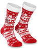 Fußballverein 1. FC Köln Socke "Hüttensocken Rut UN Wiess" in Rot