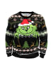 miscellaneous Pullover Grinch Sweater Ugly Christmas in Schwarz