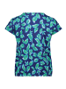 Betty Barclay Printshirt mit Gummizug in Dark Blue/Green