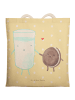 Mr. & Mrs. Panda Stofftasche Milch Keks ohne Spruch in Gelb Pastell