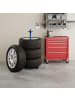 relaxdays Reifenständer in Blau – (B)66 x (H)131,5 x (T)66 cm