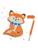 relaxdays 3-tlg. Pinata Set "Fuchs" in Bunt