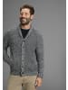 Man's World Strickjacke in schwarz melange