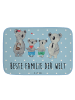 Mr. & Mrs. Panda Badematte Koala Familie zwei mit Spruch in Blau Pastell