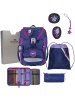DerDieDas derdiedas Schulranzen Set 5-tlg. ErgoFlex Light LED Dancing Star in lila