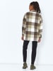 Noisy may Oversized Bluse Langarm Shacket Shirt Übergangsjacke NMFLANNY in Braun