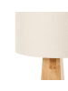 Beliani Stehleuchte ILALA in Naturfarben/Beige - (W) 30 x (H) 130 x (L) 30 cm