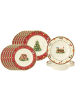 Seltmann Weiden 18er Set Teller-Set Marieluise Weihnachtsnostalgie bunt in bunt