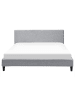 Beliani 3-tlg Doppelbett FITOU in Grau/Braun