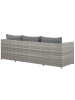 Beliani 4-tlg Lounge Set SABBIA in Grau