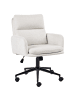 Beliani Bürostuhl CONSTANTIA in Weiß/Schwarz - (W) 58 x (H) 86 x (L) 58 cm