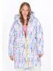 myMo Women Coat in light blue multicolor