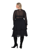 MIAMODA Midikleid in schwarz