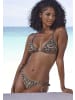 Copenhagen Studios Triangel-Bikini-Top in braun-bedruckt