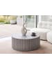 Beliani Couchtisch POZZA in Grau - (W) 117 x (H) 42 x (L) 117 cm