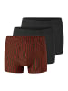 Schiesser Retro Short / Pant 95/5 Essentials in Schwarz / rot