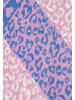 Faera Dreieckstuch Herzmotive Schriftzug Feinstrick in Rosa
